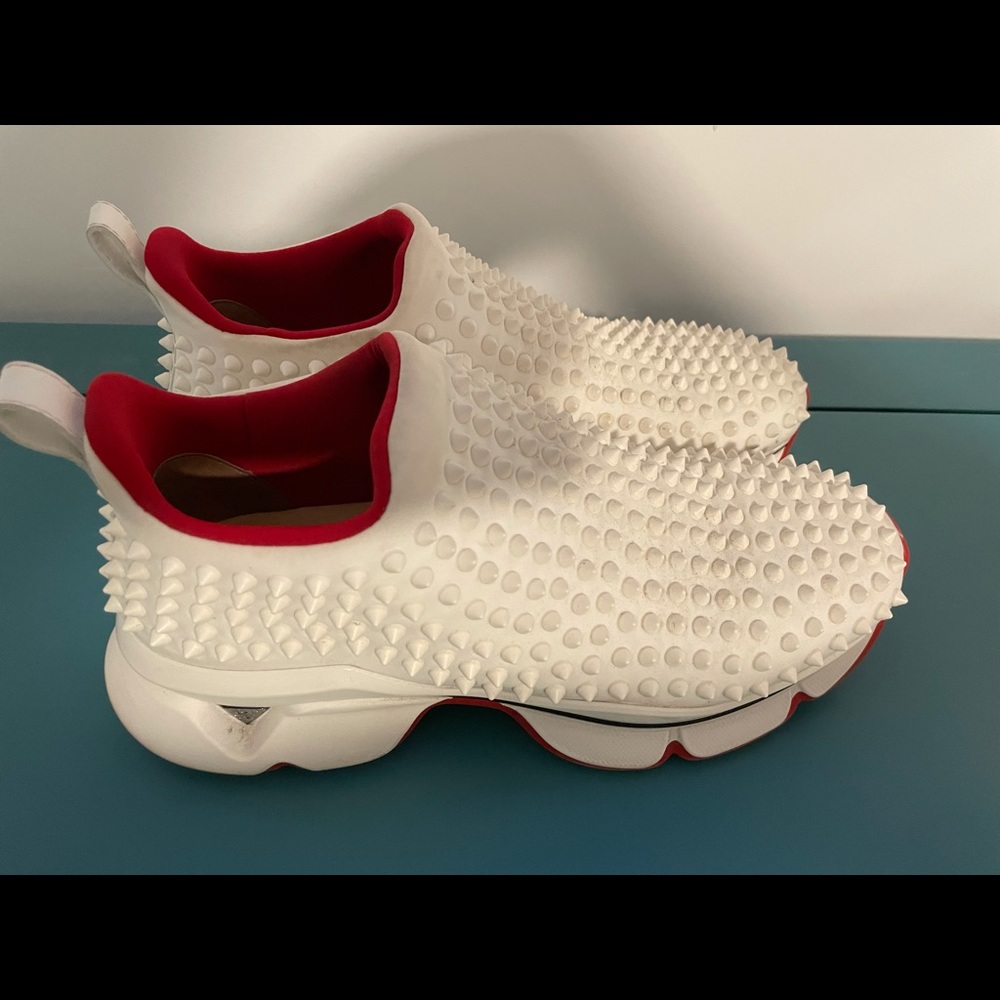 Christian Louboutin spike sock shoe